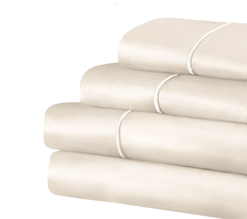 Superior Solid 1500TC Cotton Marrow Stitch Sheet Set, Cal.Kin — View 6