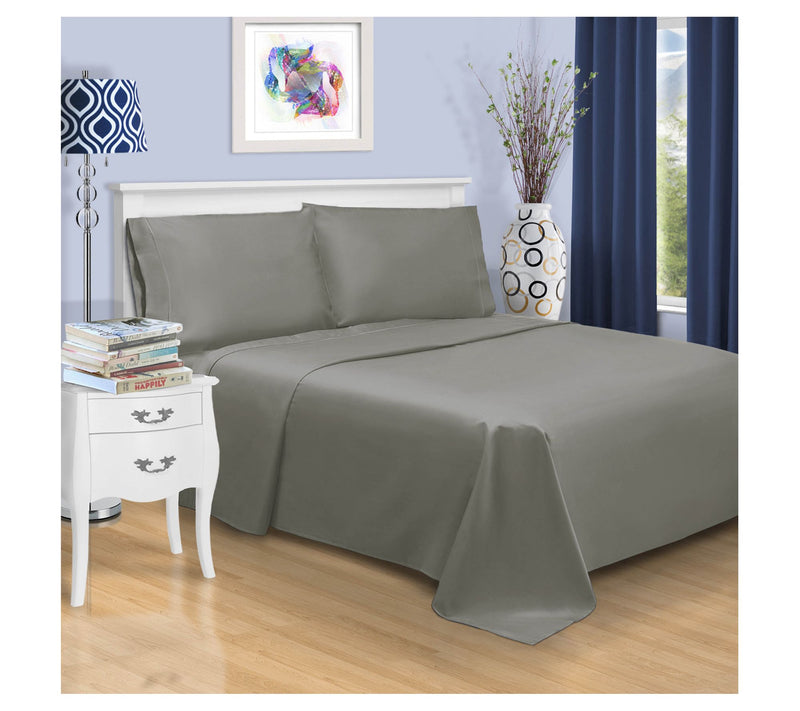 Superior 1500TC Solid Cotton Marrow Stitch Sheet Set, Queen — Main view