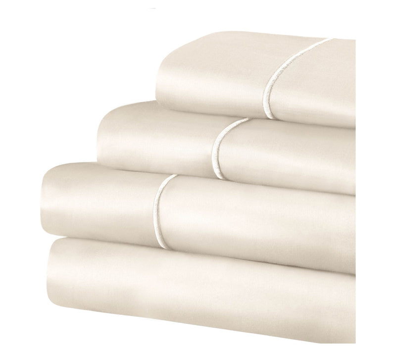 Superior 1500TC Solid Cotton Marrow Stitch Sheet Set, Queen — View 8