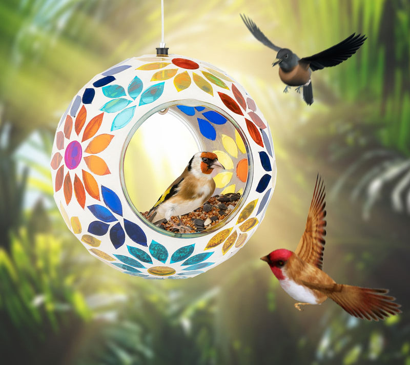 Backyard Expressions Hanging Glass Bird Feeder — View 8