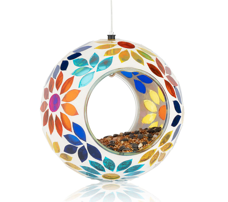 Backyard Expressions Hanging Glass Bird Feeder — Main view
