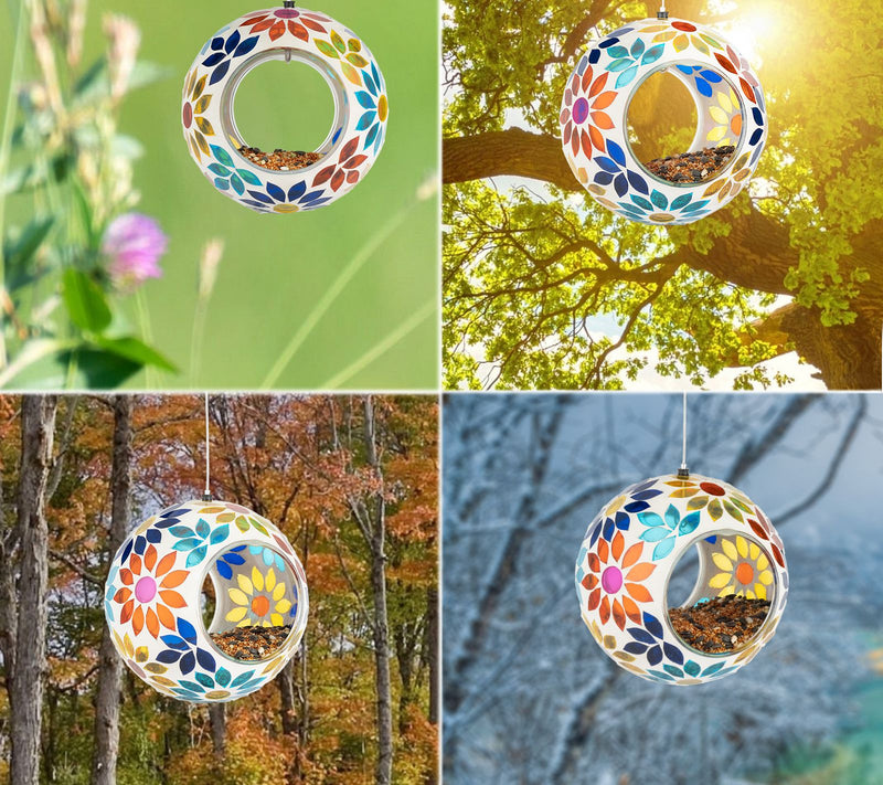 Backyard Expressions Hanging Glass Bird Feeder — View 11