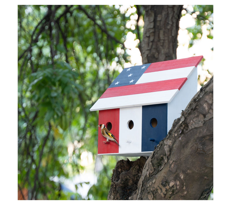 Backyard Expressions 3 Compartment Wooden Birdhouse — View 9