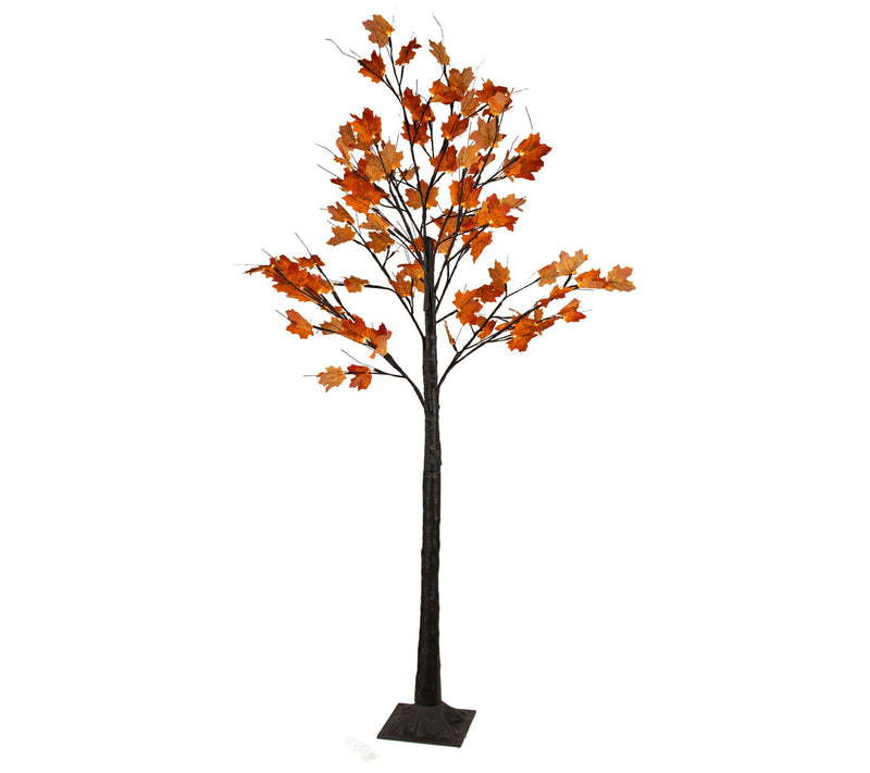 Northlight 6' LED Lighted Autumn Harvest Maple Leaf Tree — View 3