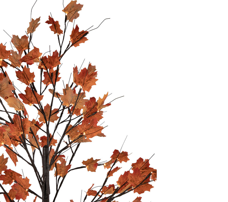 Northlight 6' LED Lighted Autumn Harvest Maple Leaf Tree — View 4