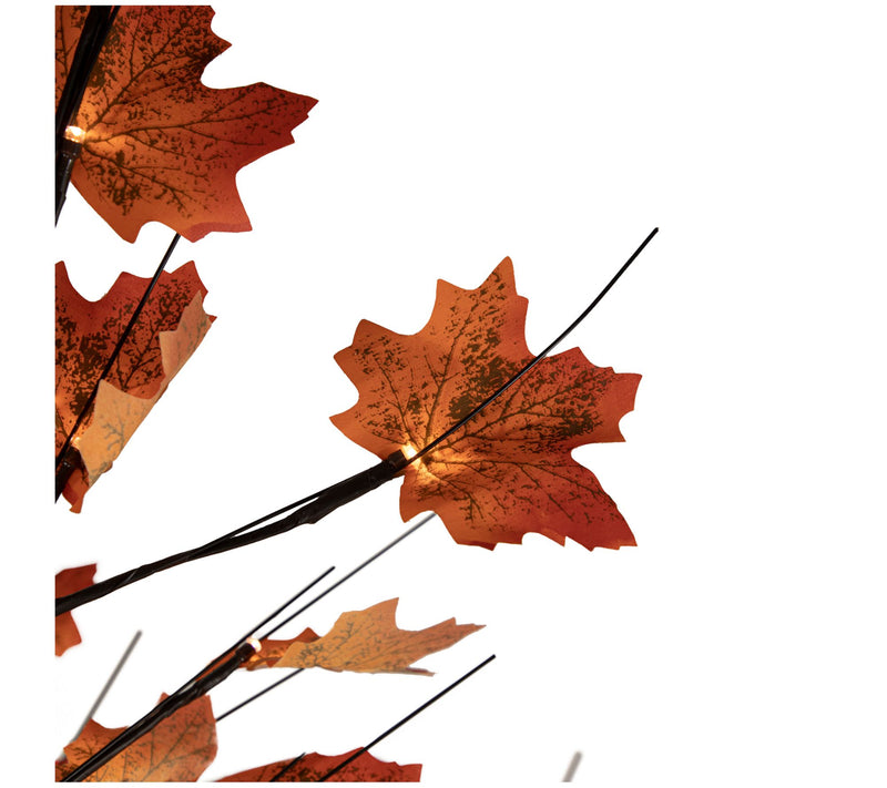 Northlight 6' LED Lighted Autumn Harvest Maple Leaf Tree — View 5