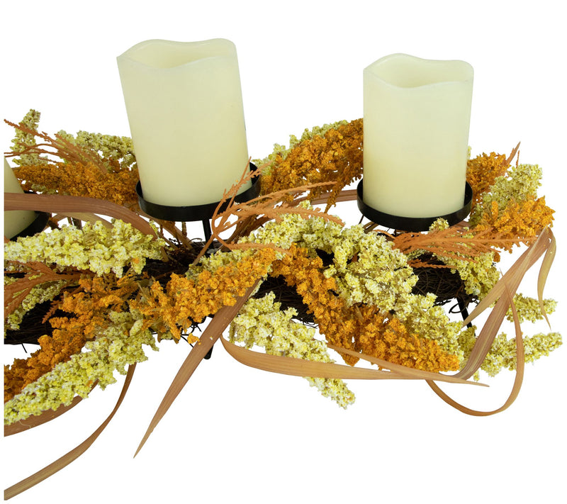 Northlight 22" Autumn Harvest Triple Candle Hol der — View 4