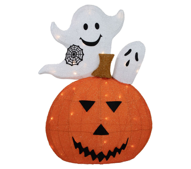 Northlight Lighted Jack-O-Lantern & Ghosts Decoration — View 3