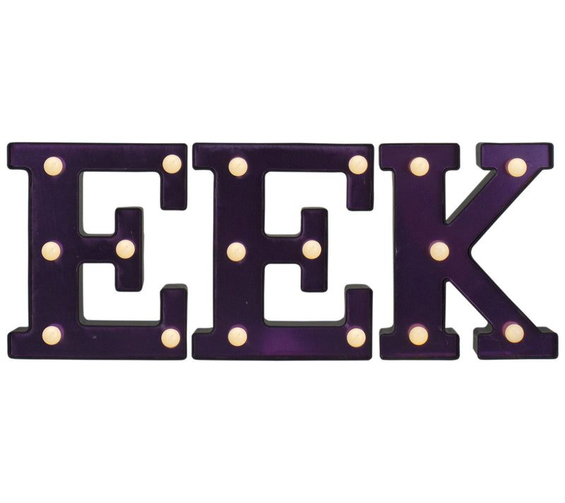 Northlight 6.5" LED Lighted EEK Halloween Marquee Sign — View 2