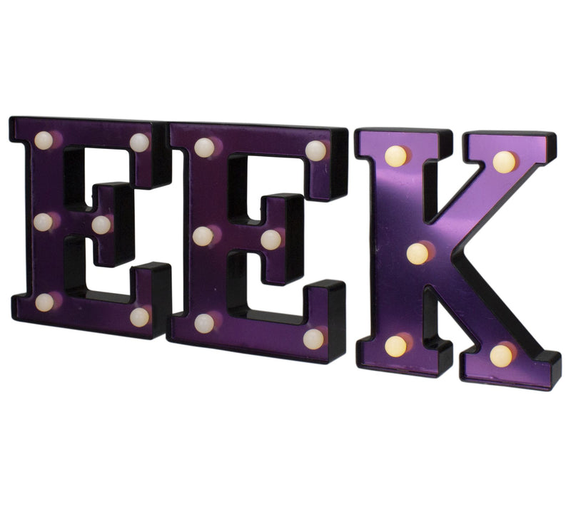 Northlight 6.5" LED Lighted EEK Halloween Marquee Sign — View 5