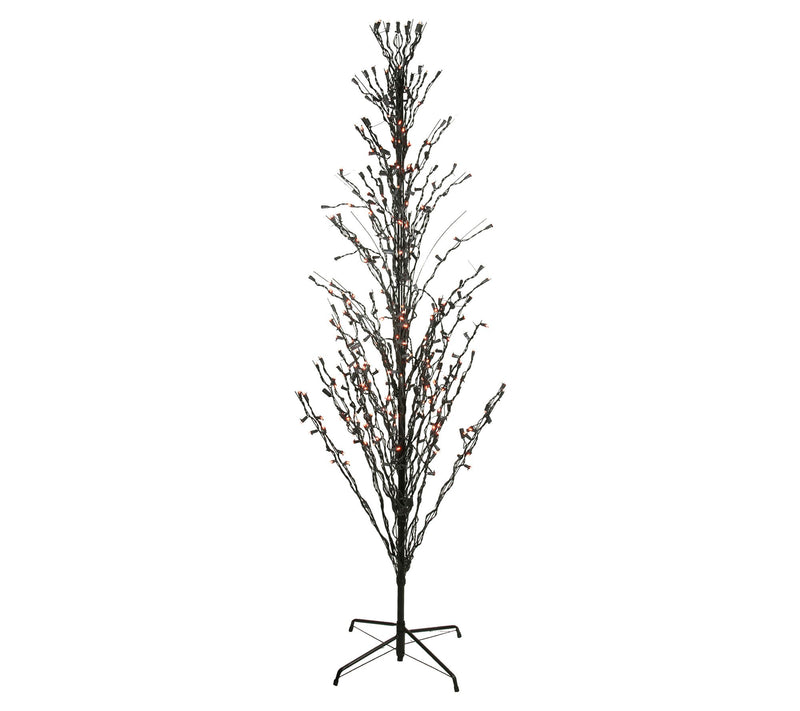 Northlight 6' Pre-Lit Cascade Halloween Twig Tree w/Lights — View 3