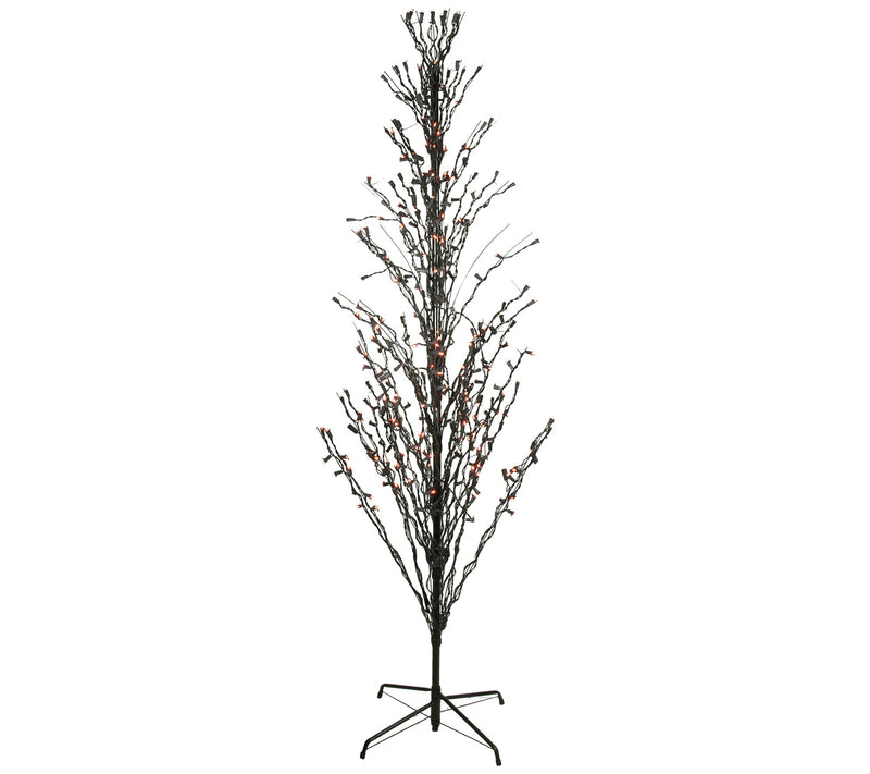 Northlight 6' Pre-Lit Cascade Halloween Twig Tree w/Lights — View 6