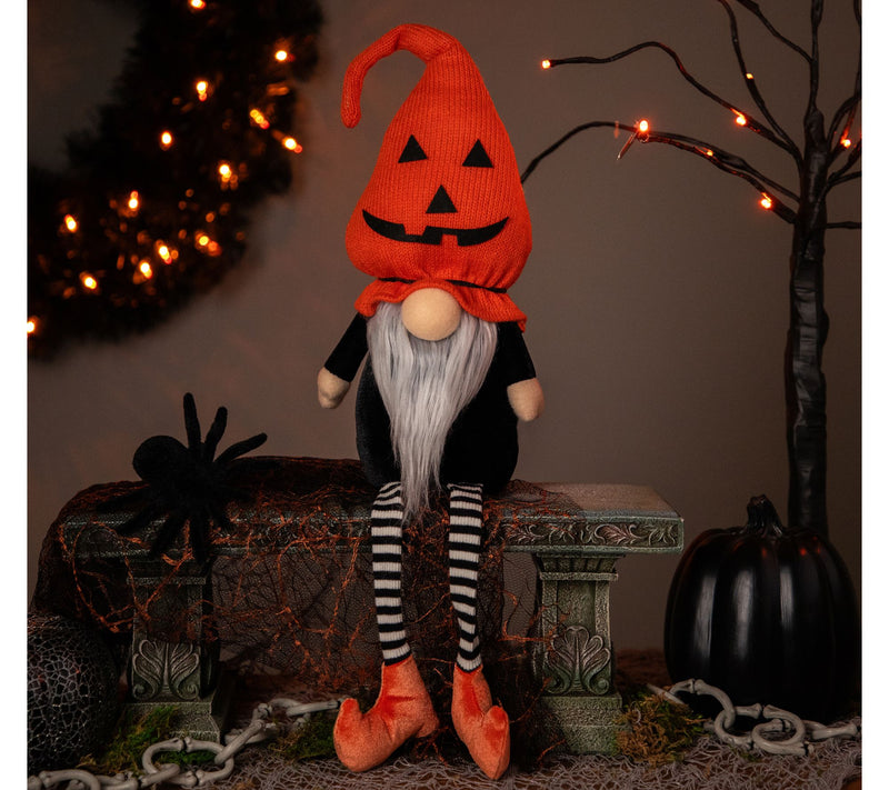 Northlight 22" Halloween Gnome w/Striped Dangli ng Legs — View 7