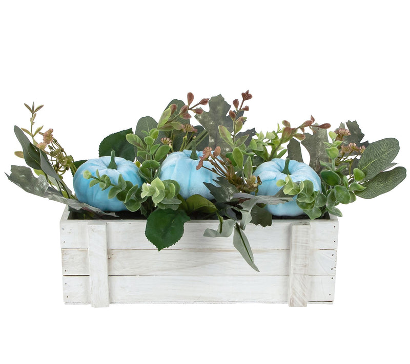 Northlight 18" Wooden Box of Foliage &  Pumpkin s Decor — View 4