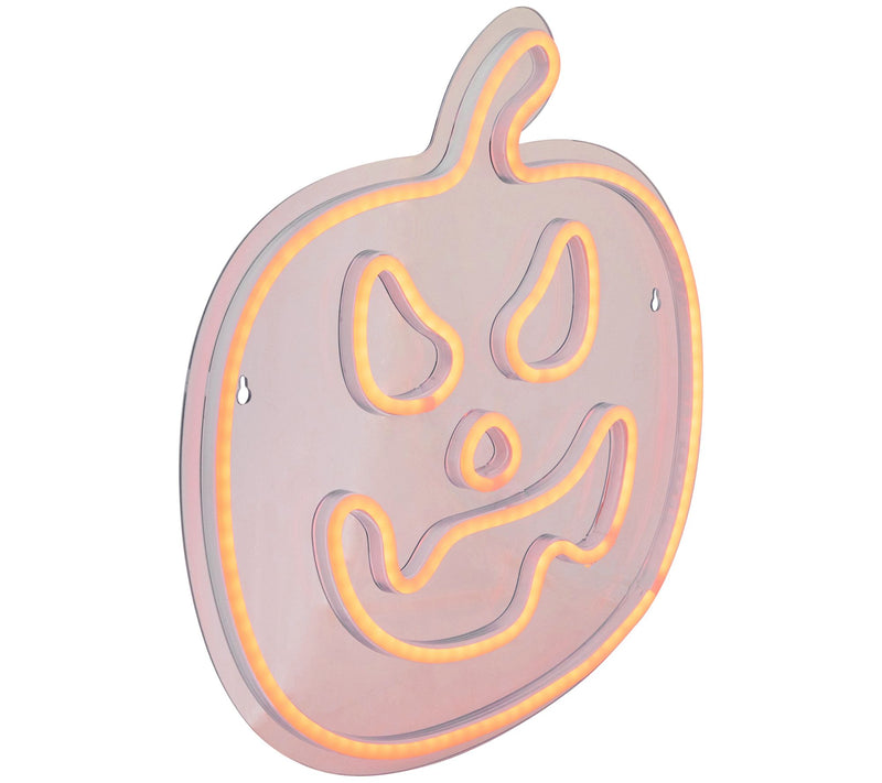 Northlight 15" Neon Style Jack-O-Lantern WindowSilhouette — View 5