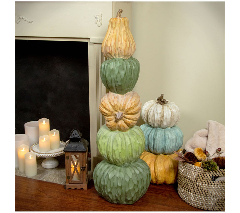 Northlight Five Tiered Stacked Pumpkins Thanksg iving Decor — View 5