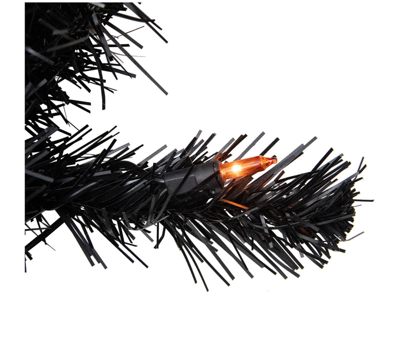 Northlight 6' Lit Noble Spruce Halloween Tree Orange Lights — View 5
