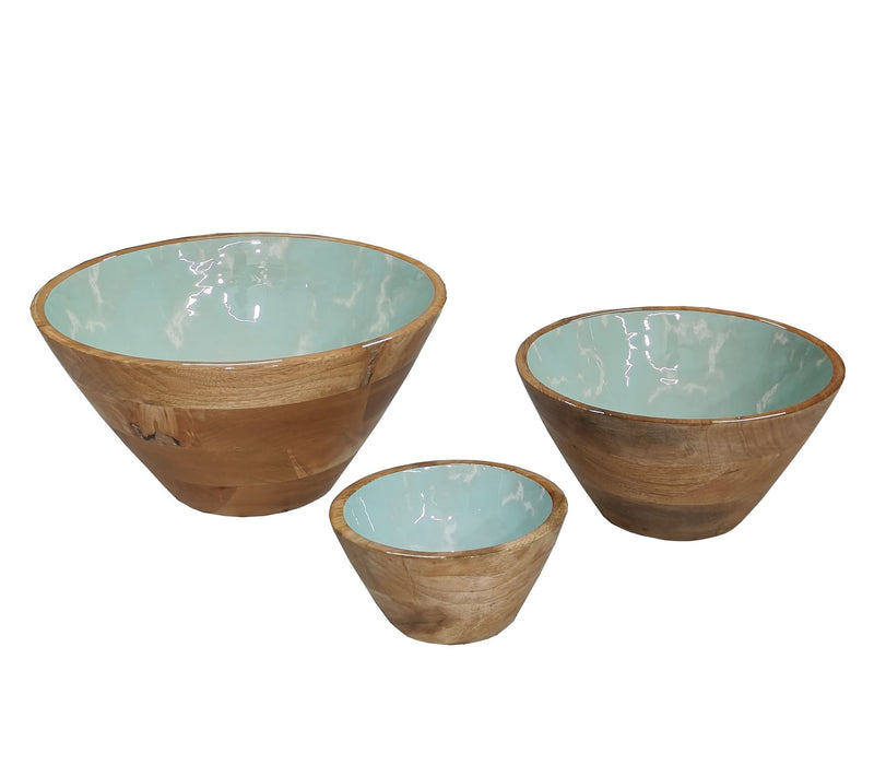 Temp-tations x Alberti Set of (3) Mango Wood Bowls — View 6