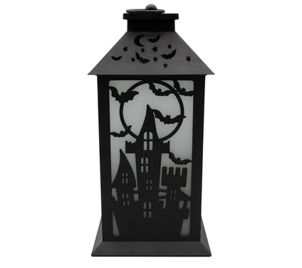 LumaBase Battery-Operated Flame Effect Halloween Lantern
