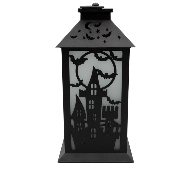 LumaBase Battery-Operated Flame Effect Halloween Lantern — Main view