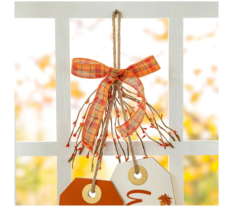 Glitzhome 24"H Fall Wooden Door Hanger — View 4