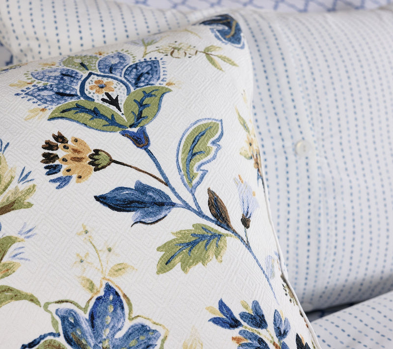 Home Reflection Reversible Jacobean Floral Comforter Set- Full — View 9