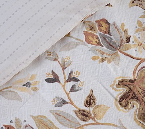 Home Reflection Reversible Jacobean Floral Comforter Set- Full — View 5