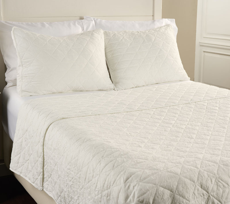 Home Reflections Textured Stonewash Quilt Set- King — View 9
