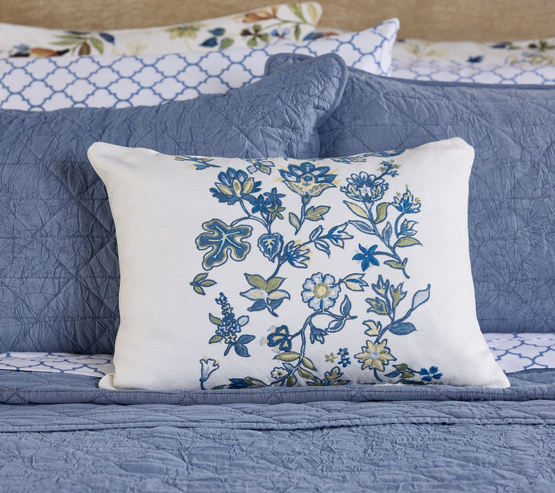 Home Reflections S/2 Jacobean Floral Decorative Pillows — View 10