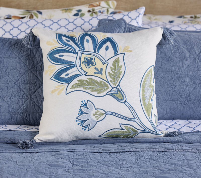 Home Reflections S/2 Jacobean Floral Decorative Pillows — View 8
