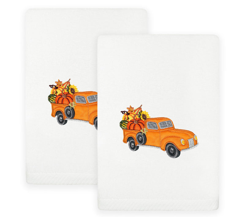 Linum Home Textiles Autumn Truck - EmbroideredLuxury Towels — View 5