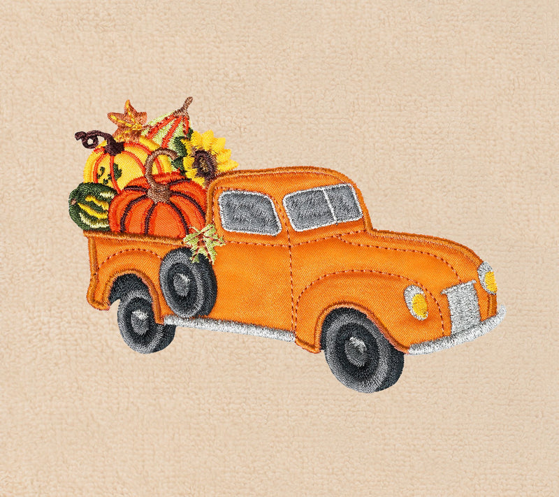 Linum Home Textiles Autumn Truck - EmbroideredLuxury Towels — View 7