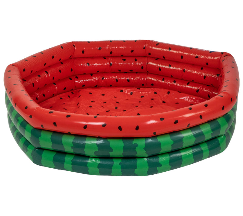 Pool Central 47" Round 3 Ring Watermelon Kiddie  Swimming Pool — Main view