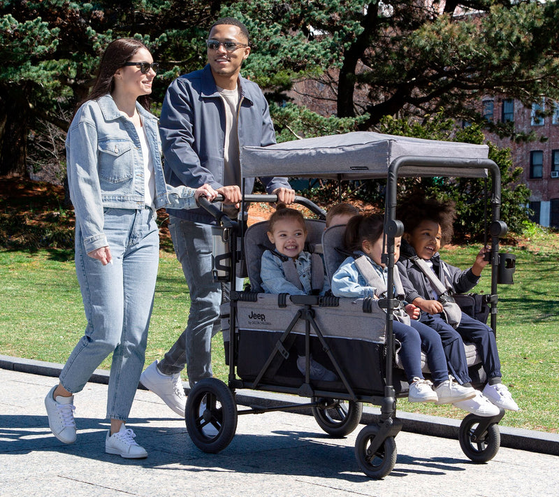 Delta Children Jeep Wrangler Deluxe 4-Seater Stroller Wagon — View 5