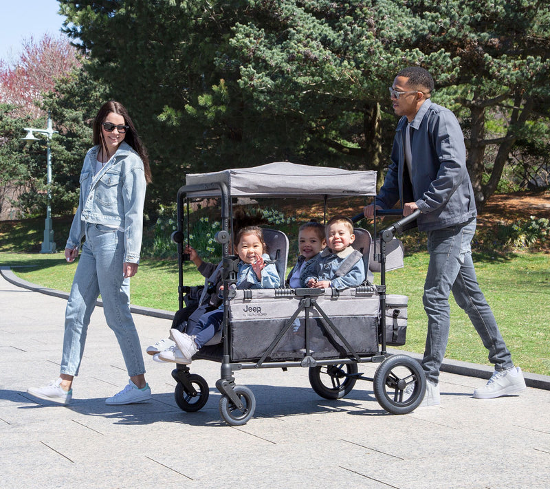 Delta Children Jeep Wrangler Deluxe 4-Seater Stroller Wagon — View 9