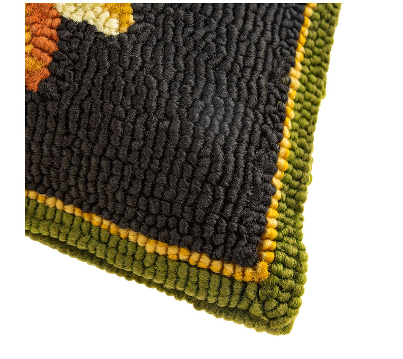 Evergreen Indoor/Outdoor Sunflower Hooked Throw  Pillow — View 6