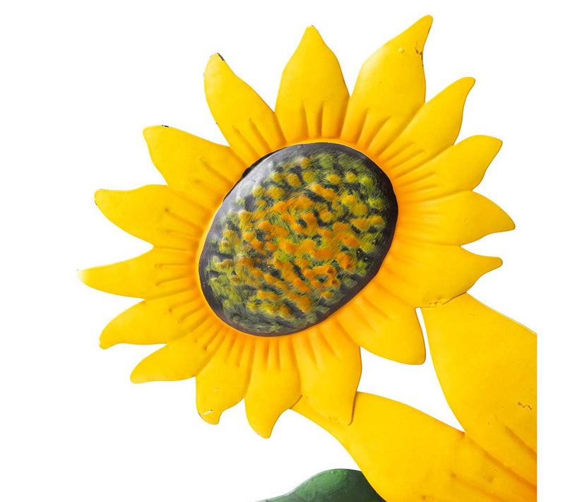 Evergreen S/2 Embossed Pumpkin & Sunflower Stak es — View 6