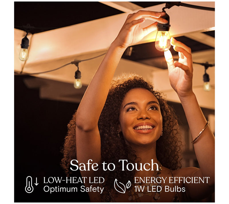 Brightech Ambience Pro LED 1W S14 48 Ft HangingString Lights — View 8