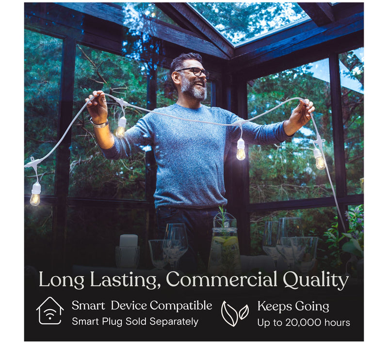 Brightech Ambie nce Pro LED 2W S14 48 Ft Strin g Lights White — View 6