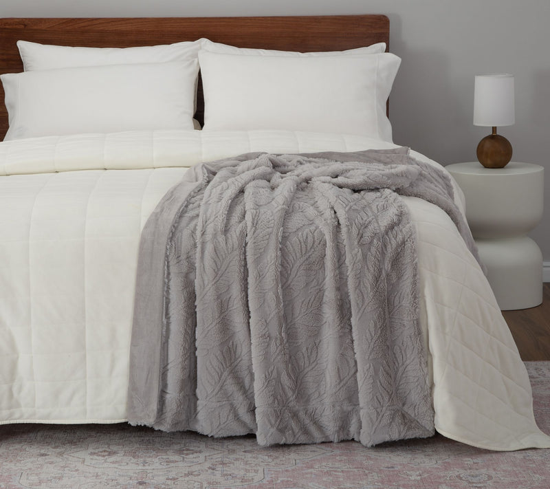 Berkshire Plush Angel Feather 50" x 70" Throw by Alberti — View 13