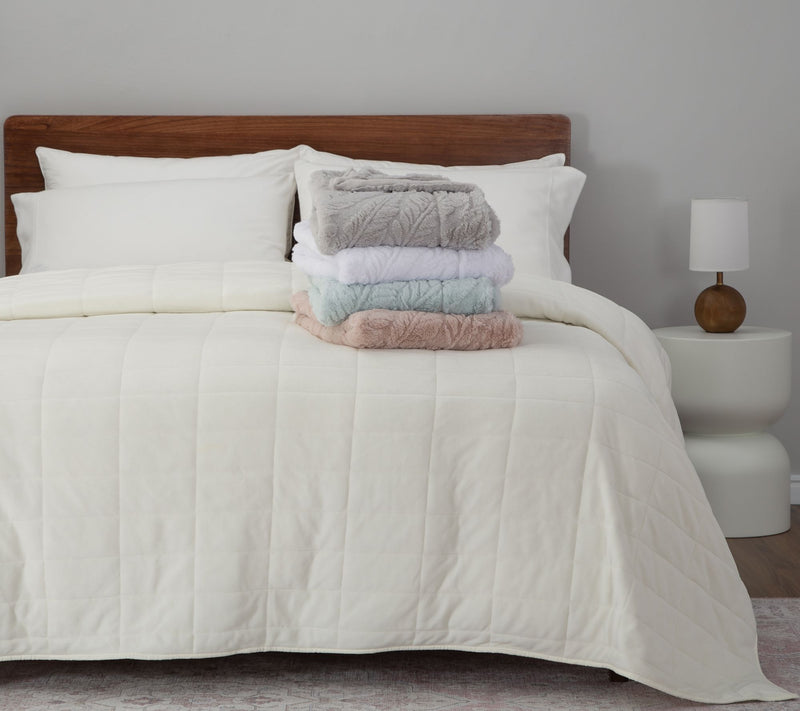 Berkshire Plush Angel Feather 50" x 70" Throw by Alberti — View 16