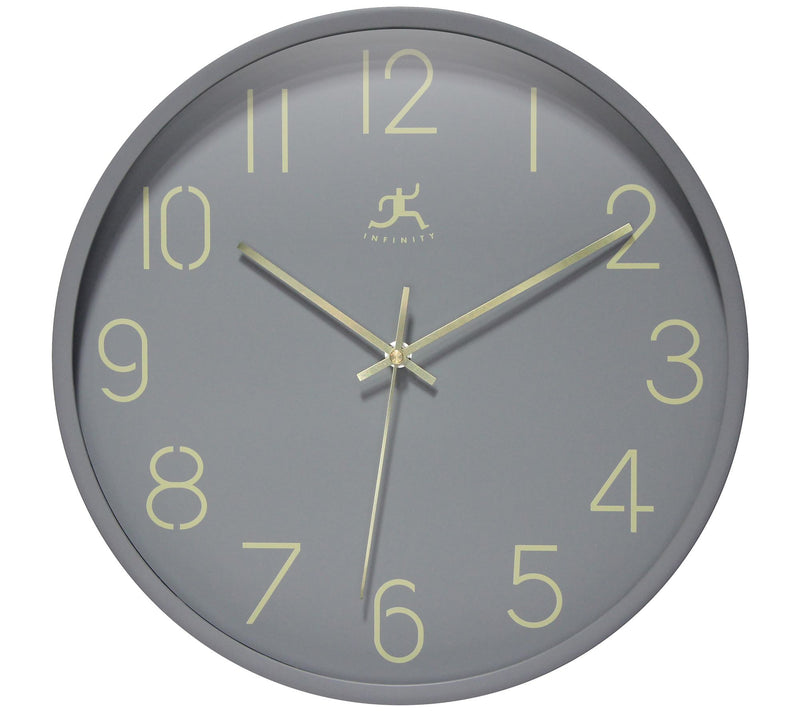 Infinity Instruments Stencil Number Clock, 14" — View 6