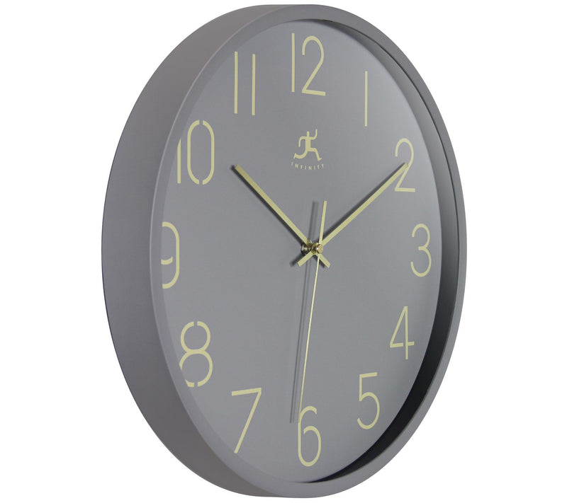 Infinity Instruments Stencil Number Clock, 14" — View 5