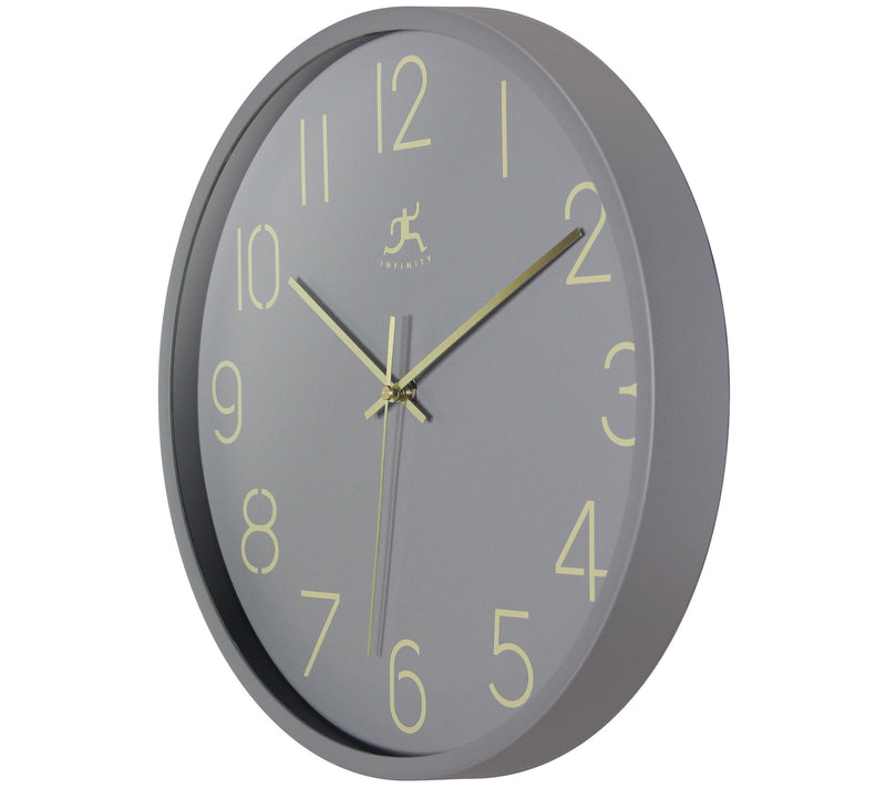 Infinity Instruments Stencil Number Clock, 14" — View 8
