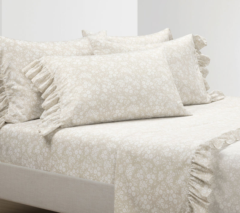 Lush Decor Garden Of Flowers Ruffle 6Pc Sheet Set-Queen — View 7