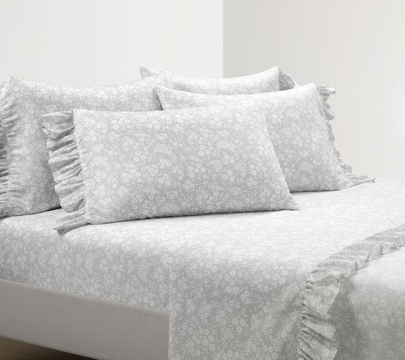Lush Decor Garden Of Flowers Ruffle 6Pc Sheet Set-Queen — View 3
