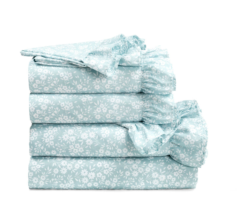 Lush Decor Garden Of Flowers Ruffle 6Pc Sheet Set-King — View 7