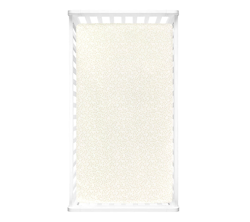Farmhouse Leaf Branch Fitted Crib Sheet by Lush Decor — View 8