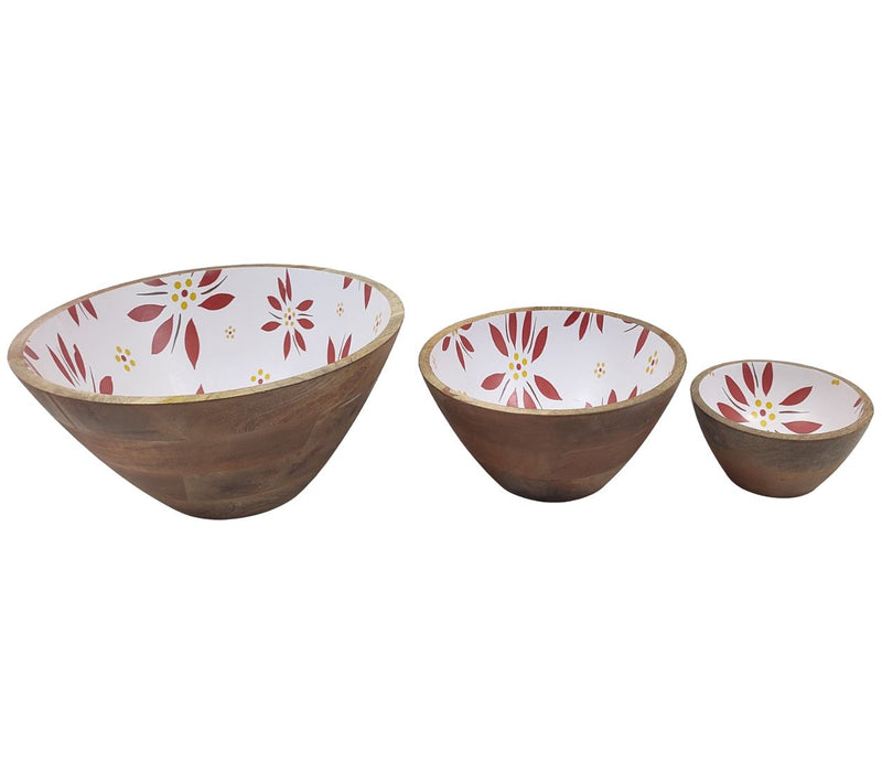 Temp-tations Old World Set of (3) Mango Wood Bowls — View 9
