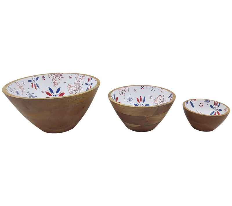 Temp-tations Seasonal Set of (3) Mango Wood Bowls — Main view